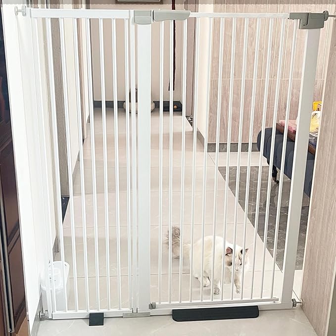 41" Tall Safety Pet Gate, Adjustable 29.92"-49.21" Wide, No Drilling Pressure - Image 7