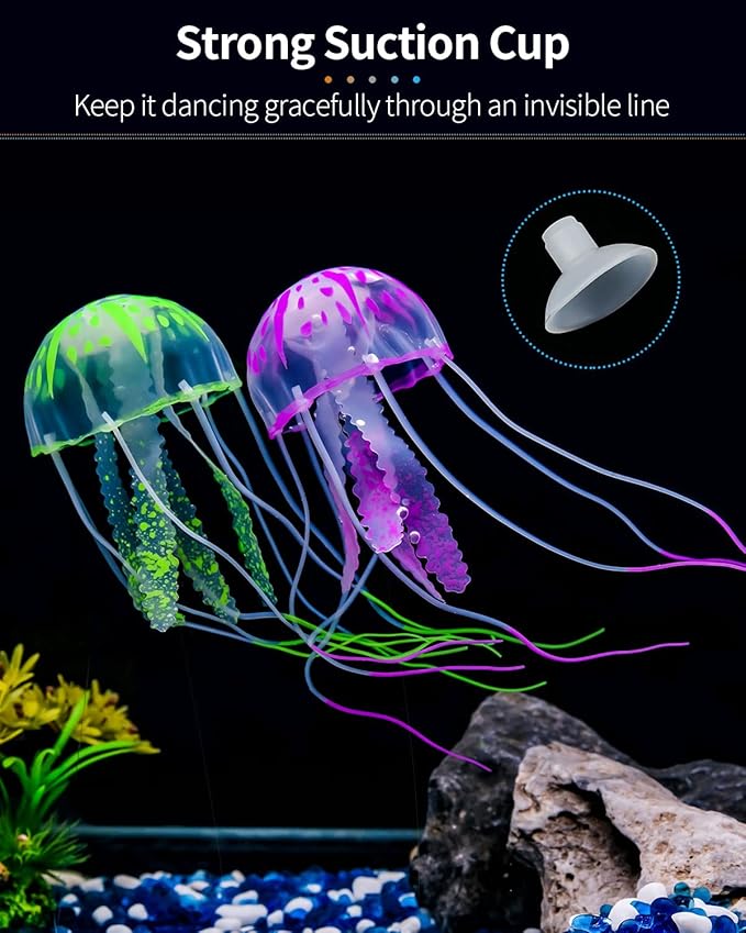Uniclife 6 Pcs Glowing Jellyfish Ornament Decoration - Image 7