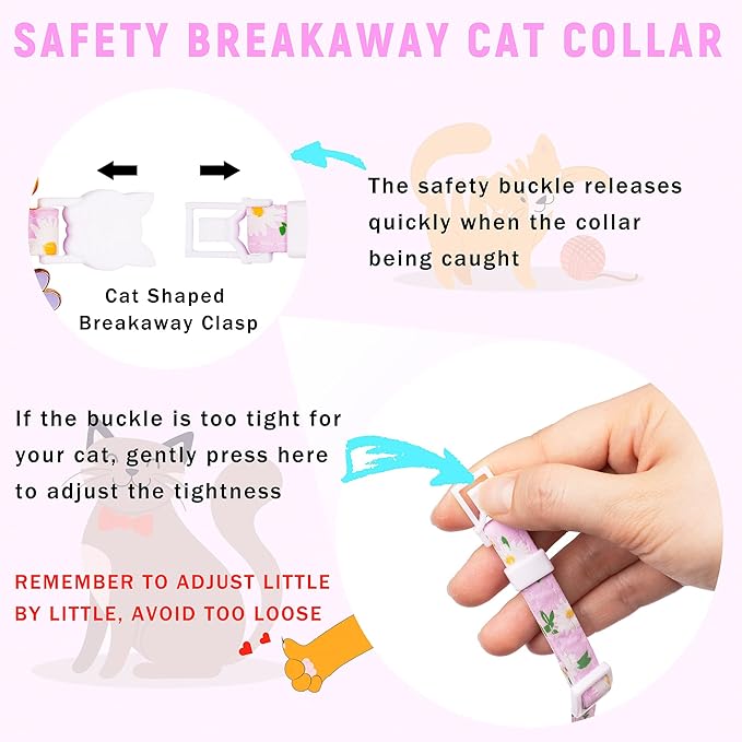 Airtag Cat Collar, JXFUKAL Kitten Collar Breakaway - Image 5