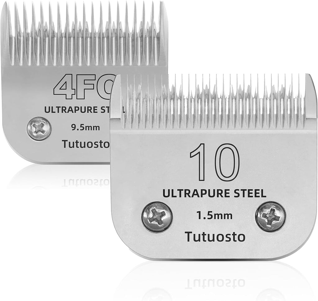 (10#&4FC) Clipper Blade Compatible with Andis,Wahl and Oster Dog Clippers