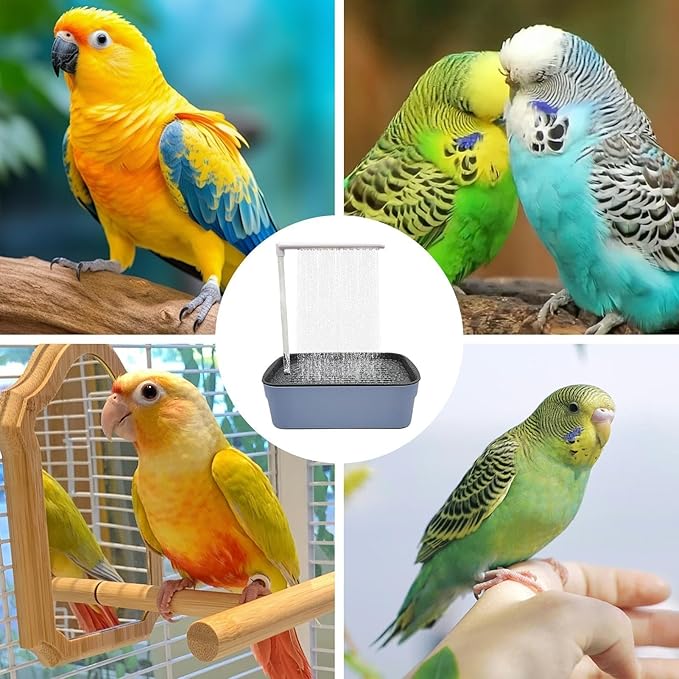 Parrot Bathtub, Automatic Circulating Water Bird Shower Pet Bird Bath - Image 2