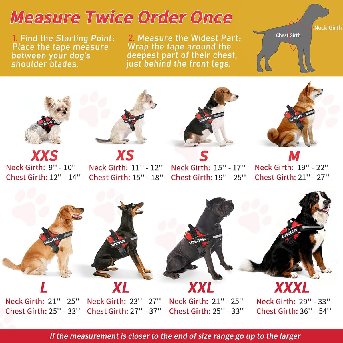 Opstin Service Dog Vest, ID Tag + 50 ADA Information Cards, Service Dog Harness in Sizes X Small to XX Large, Metal Dog Tag has Ruggedized Clip, 2-Sided Service Animal Cards,ESA Accessory Set Small