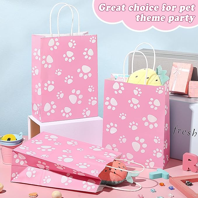 Blulu 20 Pcs Puppy Dog Paw Gift Bags - Image 4