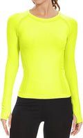 MathCat Seamless Long Sleeve Workout Tops with Thumb Holes