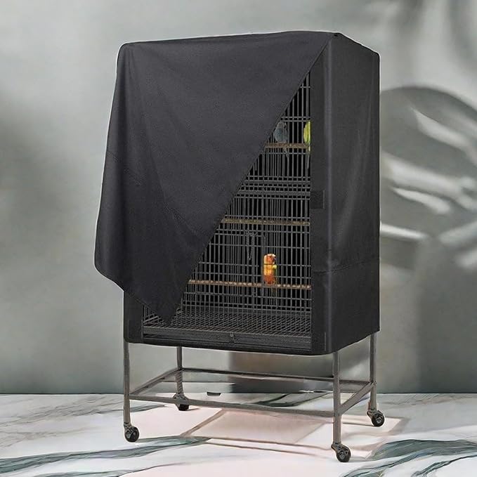 Bird Cage Cover Black Out, Protects Pets Privacy, Comfortable, Breathable - Image 4