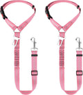 2 Pack Dog Seat Belt for Car, Elastic Bungee Buffer Safety Seat Belt