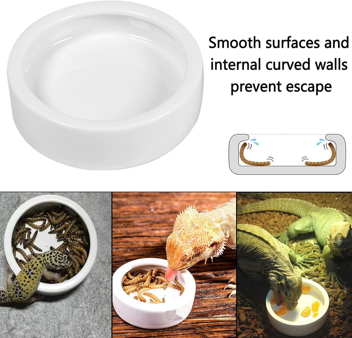 Hamiledyi Large Turtles Basking Platform 3Pcs Resin Bearded Dragons Climbing Step Ramp Tortoise Resting Dock Rock Hideout with Feeder Bowls for Reptile Lizards Chameleons Geckos Frogs Newts Snakes