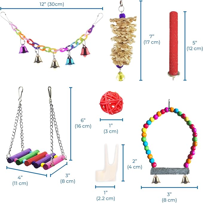 SunGrow Parrot Swing and Perch Bundle, Keep Birds from Hatching Plans - Image 7