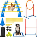 Junkin 27 Pcs Dog Agility Course Equipment Set, Blue