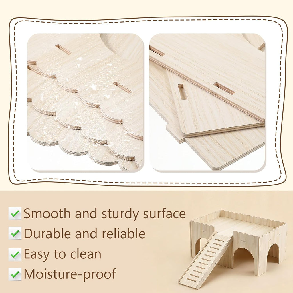 1 Set Large Guinea Pig Hideout with Stairs