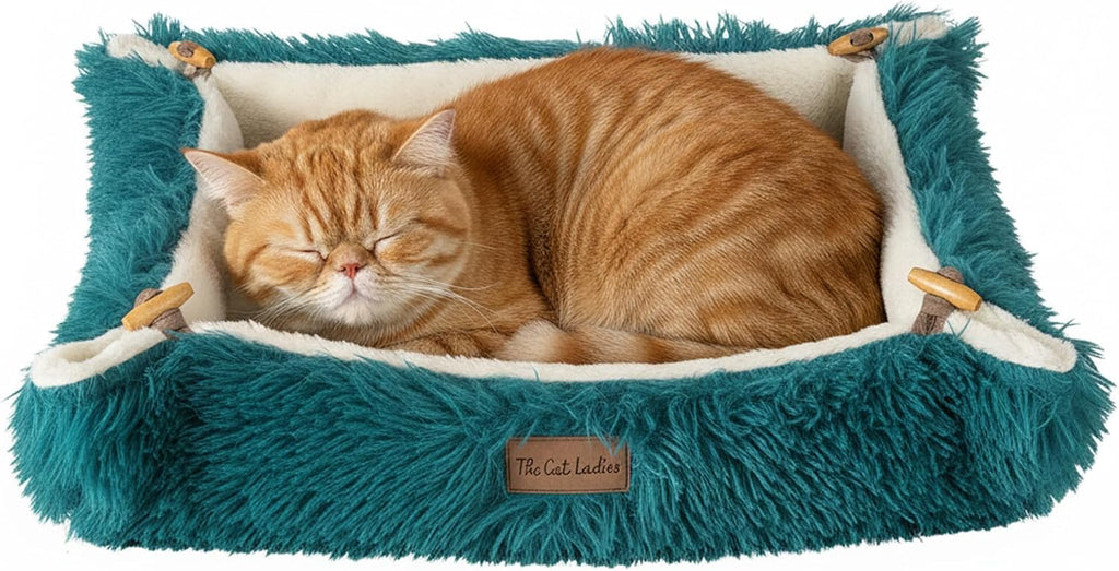 The Cat Ladies Self Warming Heated Cat Bed Mat, Light Green