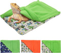 3 Pack Bearded Dragon Bed, Reptile Sleeping Bag, Reptile Pets' Sleeping Bag Set with Pillow Lizard Sleeping Bag Blanket Soft Warm Hideout Terrariums Accessories for Reptile Lizard Bearded Dragon