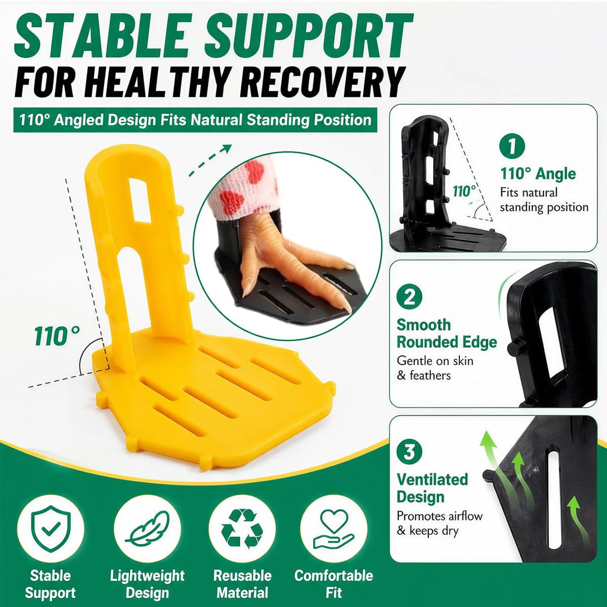 8PCS Chicken Leg Splint,Adjustable Chicken Splint for Ducks,Geese for Brace