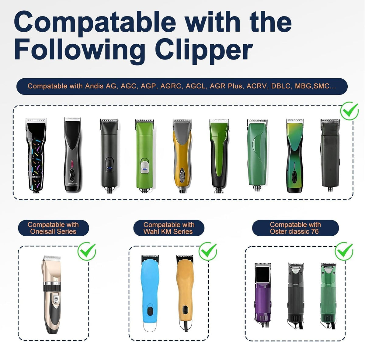 (10#&4FC) Clipper Blade Compatible with Andis,Wahl and Oster Dog Clippers
