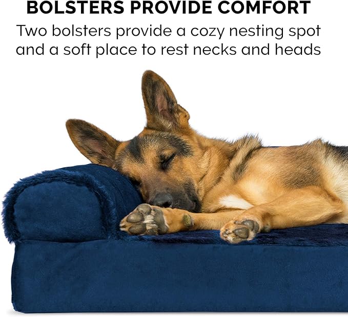 Furhaven Orthopedic Dog Bed for Large/Medium Dogs w/ Removable Bolsters & - Image 10