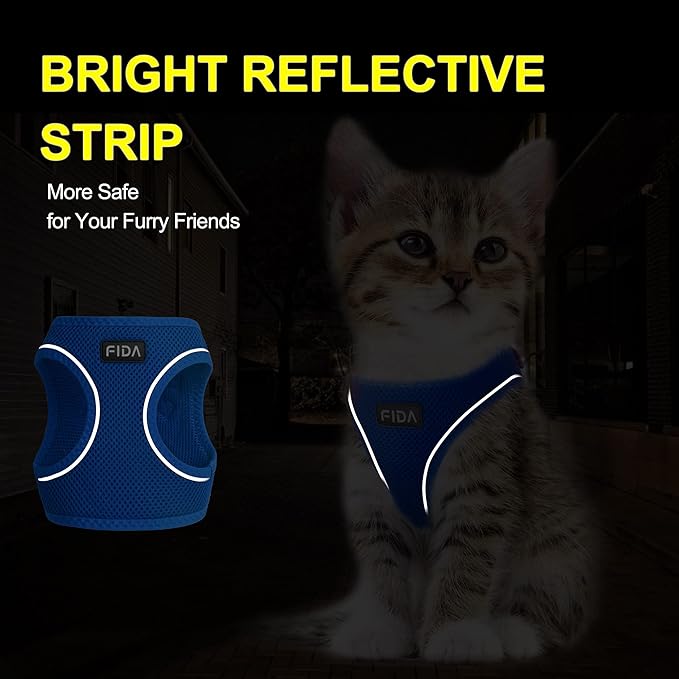 Fida Cat Harness and Leash Set for Walking Kitten and Puppy, Escape Proof - Image 4