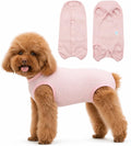Kukaster Dog Recovery Suit After Surgery, E-Collar Alternative, Pink/S