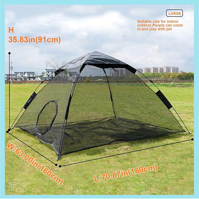 Portable Large Pop Up Pet Cat Tents Enclosures - Image 7