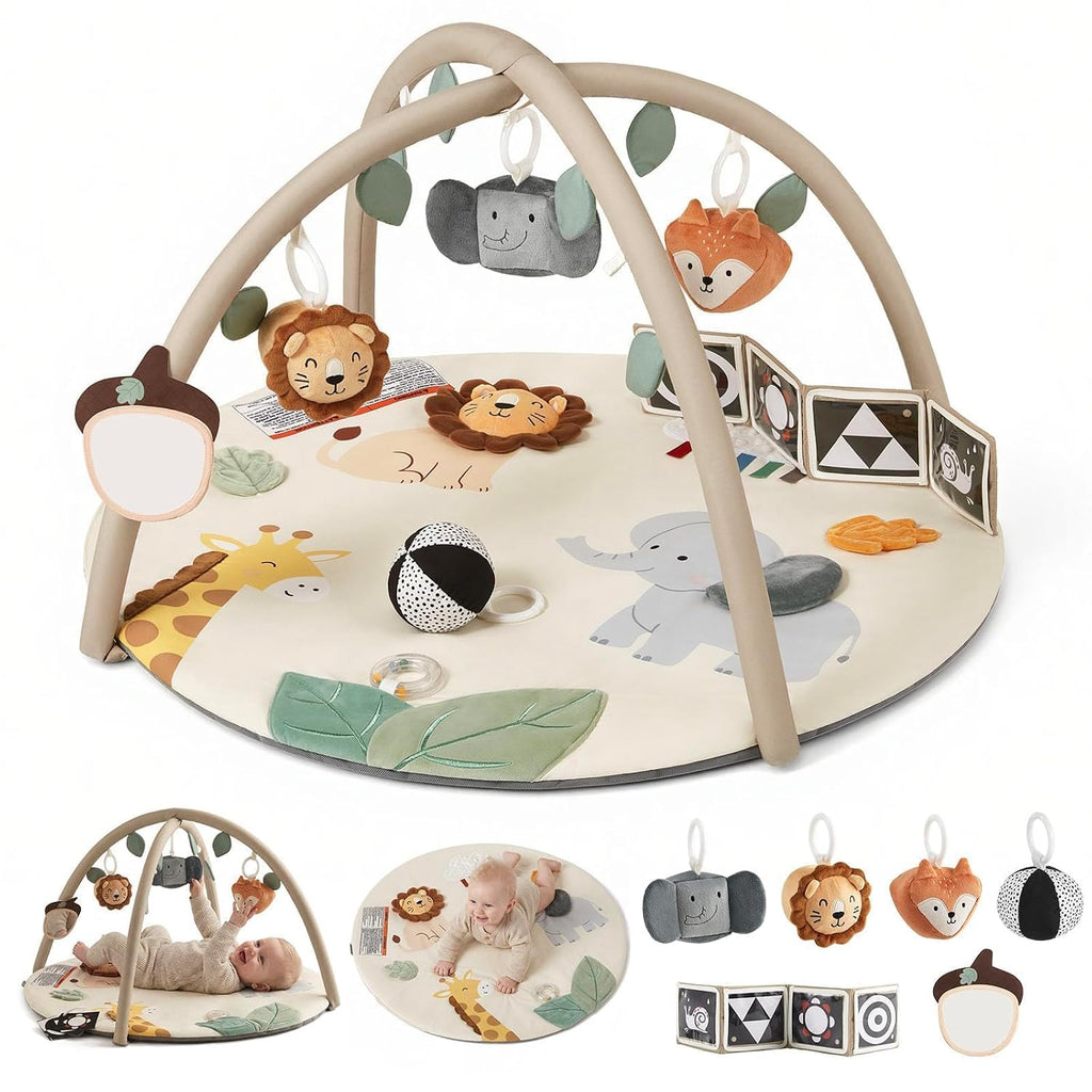 Blissful Diary Baby Play Gym, Baby Activity Mat Playmat, Tummy Time Mat