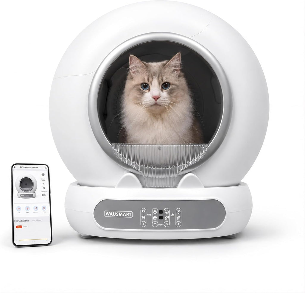 Automatic Self Cleaning Litter Box for Multiple Cats Odor Control