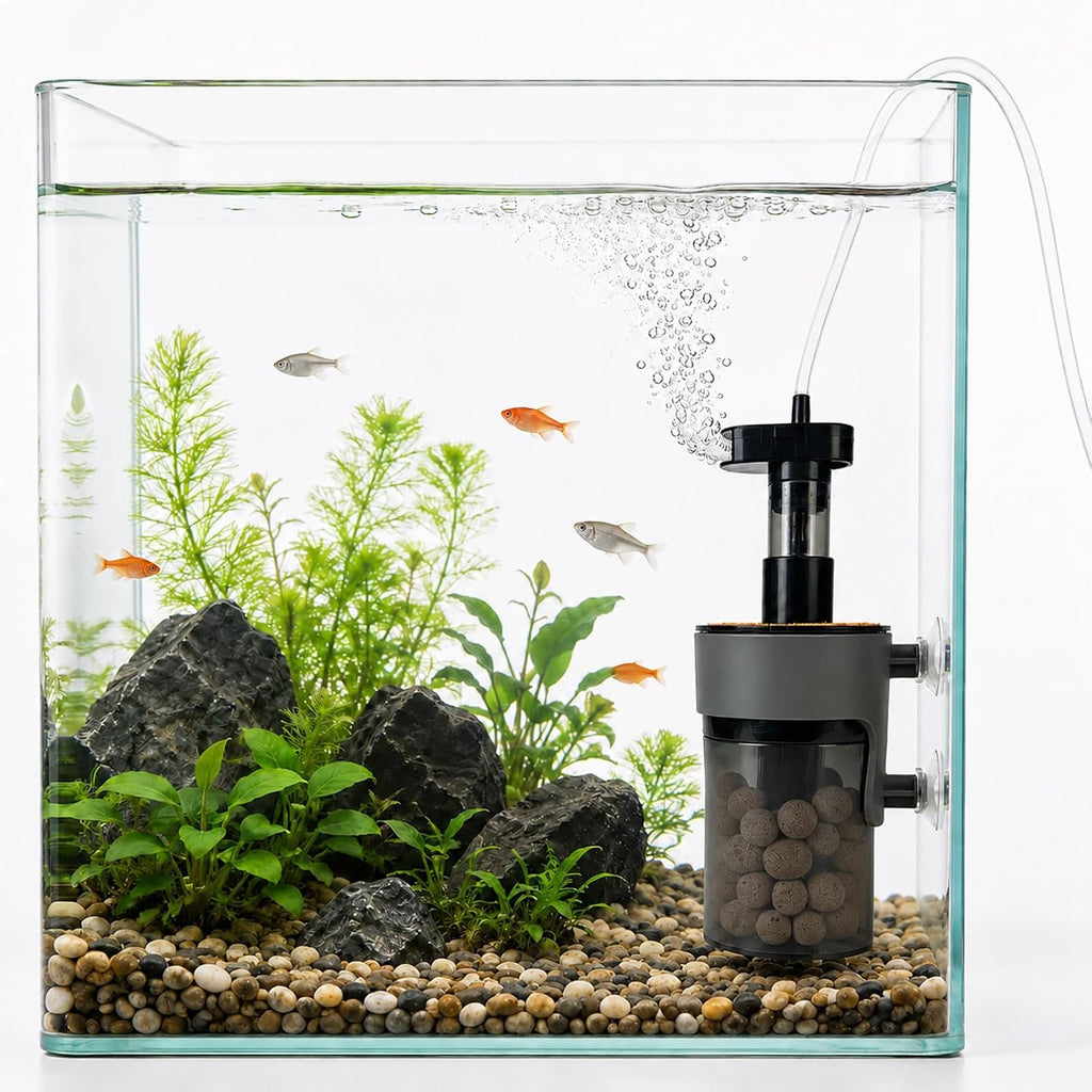 Aquarium Filter Air-Driven with Ceramic Balls, Medium