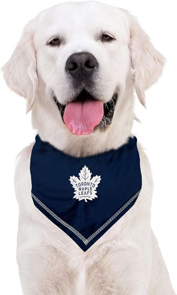 Pets First NHL Toronto Maple Leafs TIE Bandana, Size Large/X-Large. Dog Bandana - Image 4