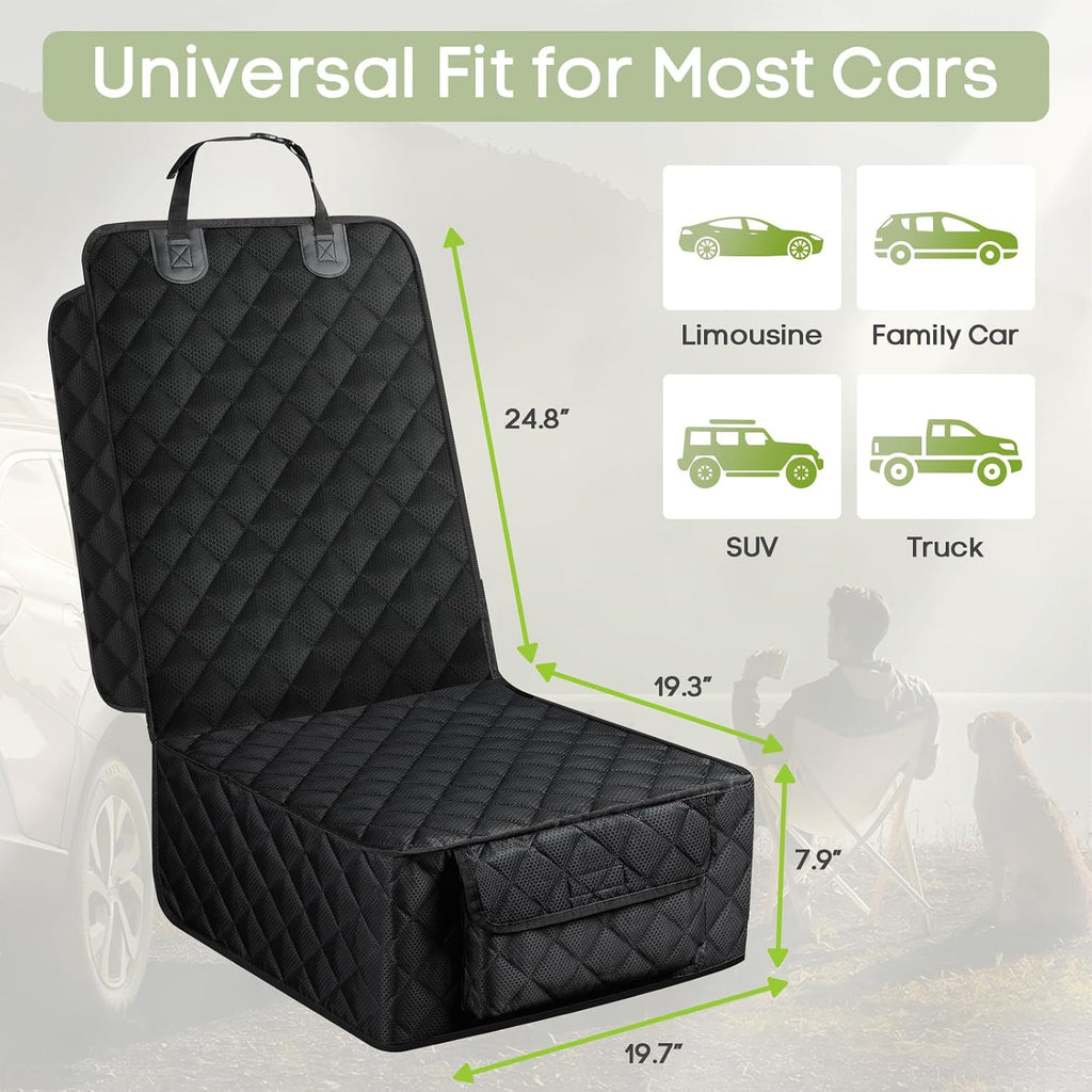 2 Pack Dog Car Seat Cover for Front Seat, Pet Car Seat Protector