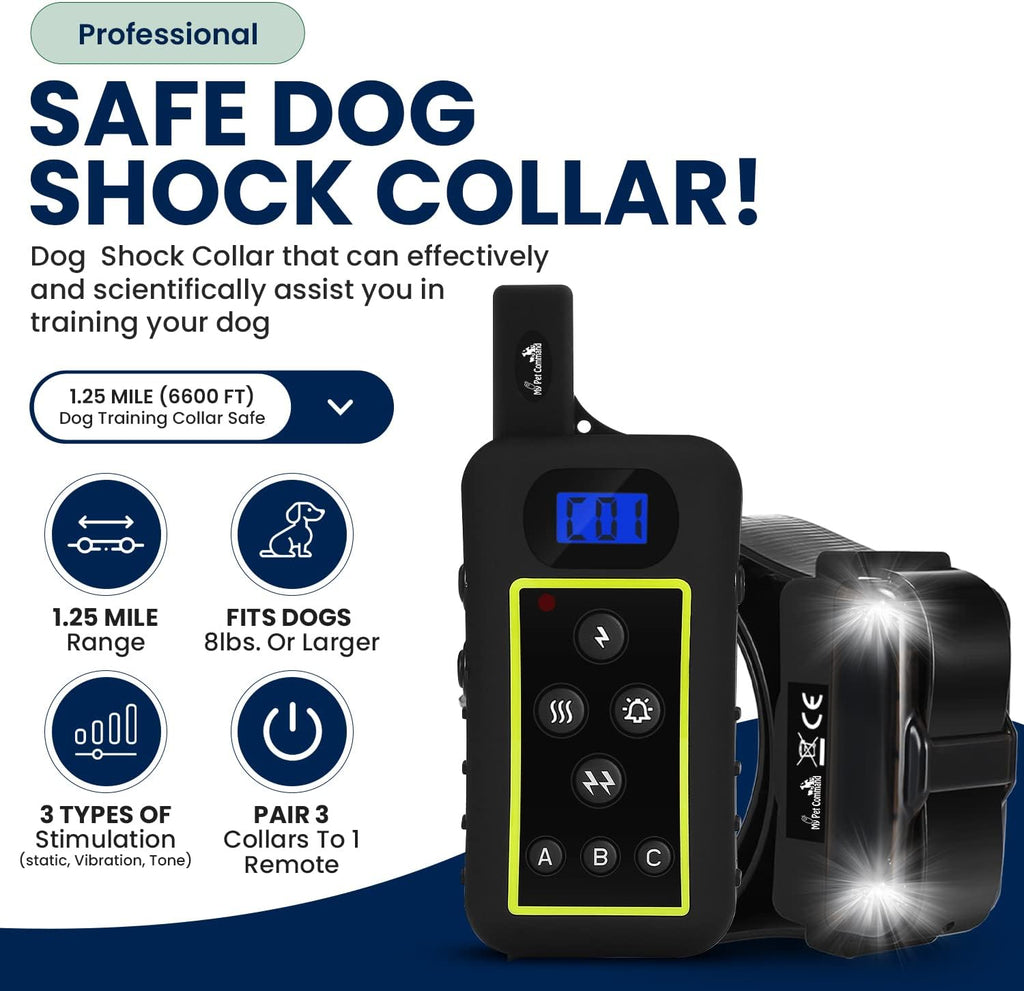 My Pet Command 1.25 Mile(6600 Ft) Long Range Dog Training Collar,1 Collar