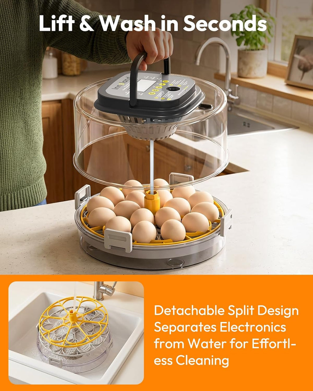 18 Egg Incubator for Hatching Eggs with Humidity & Temperature Control