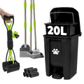 20L Dog Poop Trash Can Outside, Pet Waste Trash Can Container Odor Control