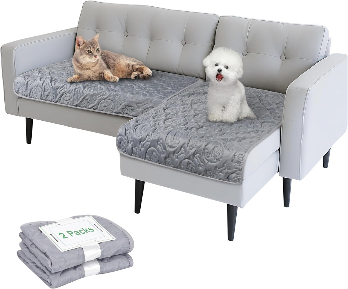 Kritter Planet Pack of 2 Waterproof Pet Pads, Small Furniture Pads, Reversible Dog Mat, 16 x 24 inch