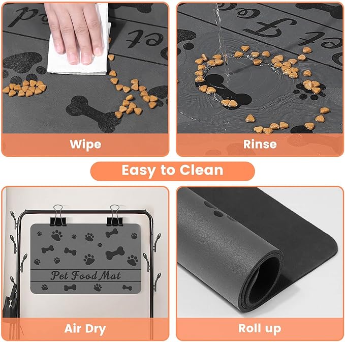 Pet Feeding Mat-Absorbent Pet Placemat - Image 4