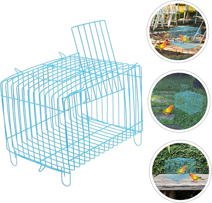 Portable Metal Bird Carrier Cage Travel Cage - Image 3