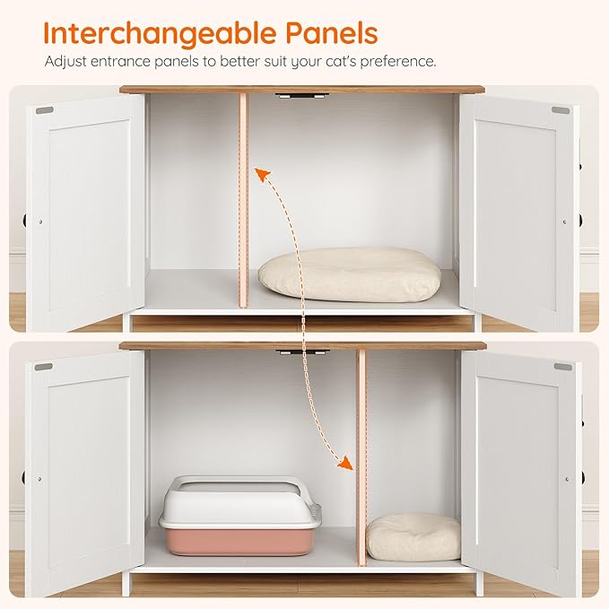 HOOBRO Litter Box Enclosure, Cat Litter Box Furniture - Image 6