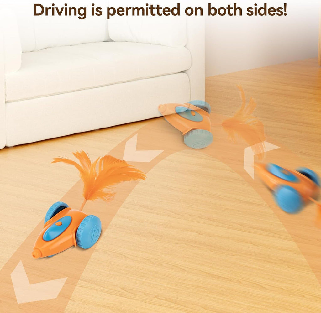 Migipaws cat Toy, Automatic Interactive Migicar Toy Like a Mouse, Intelligent Programme, Rechargeable Kitten Toy
