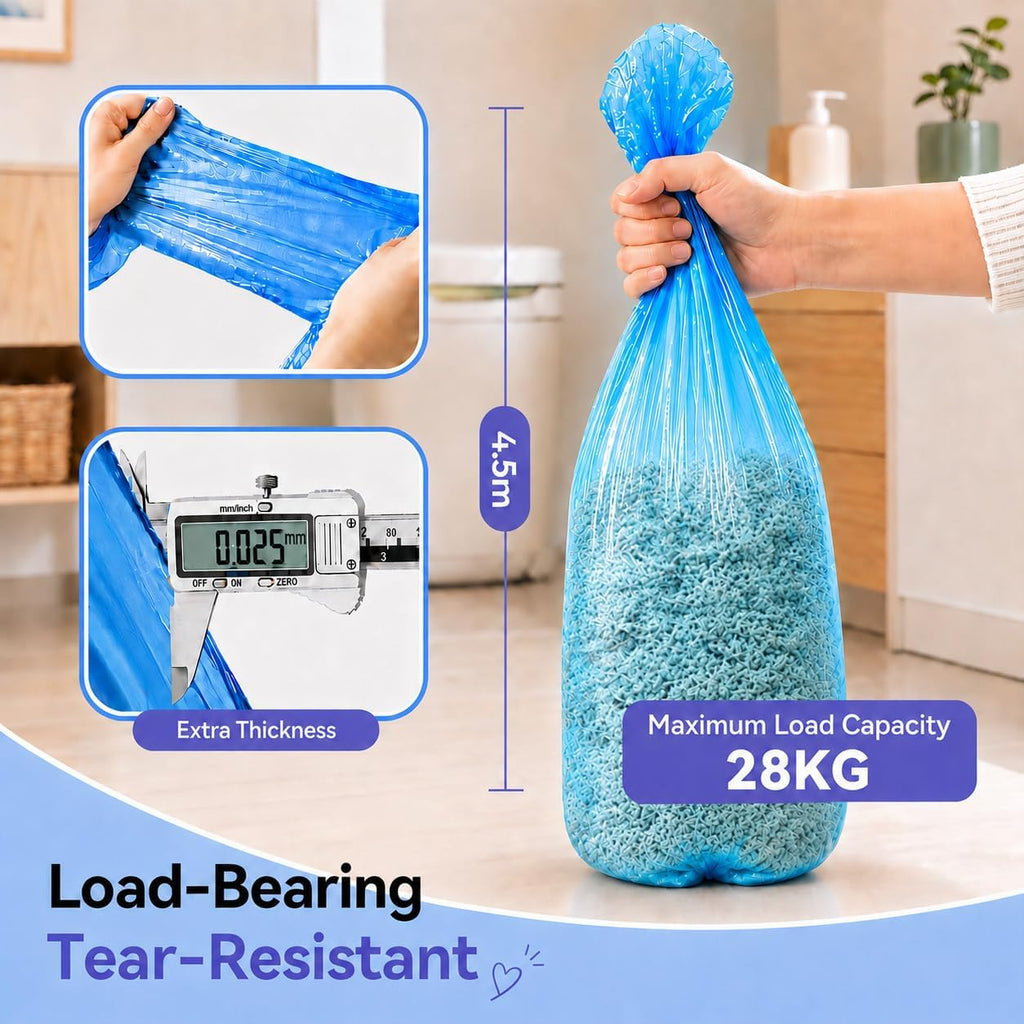 20 Pack Cat Litter Refill Bags (14.8ft/Roll) - 7-Layer Films Odor Lock Film