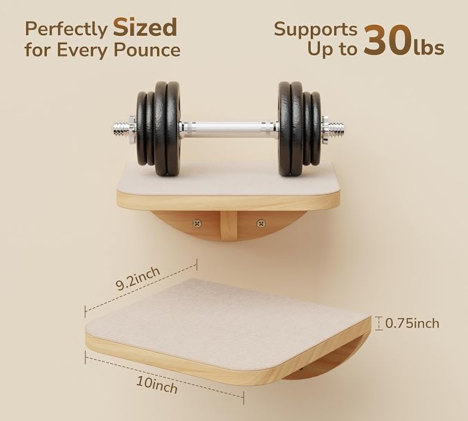 Wall Mounted Cat Steps 2 Pack – Square Wood Cats Shelves - Image 5