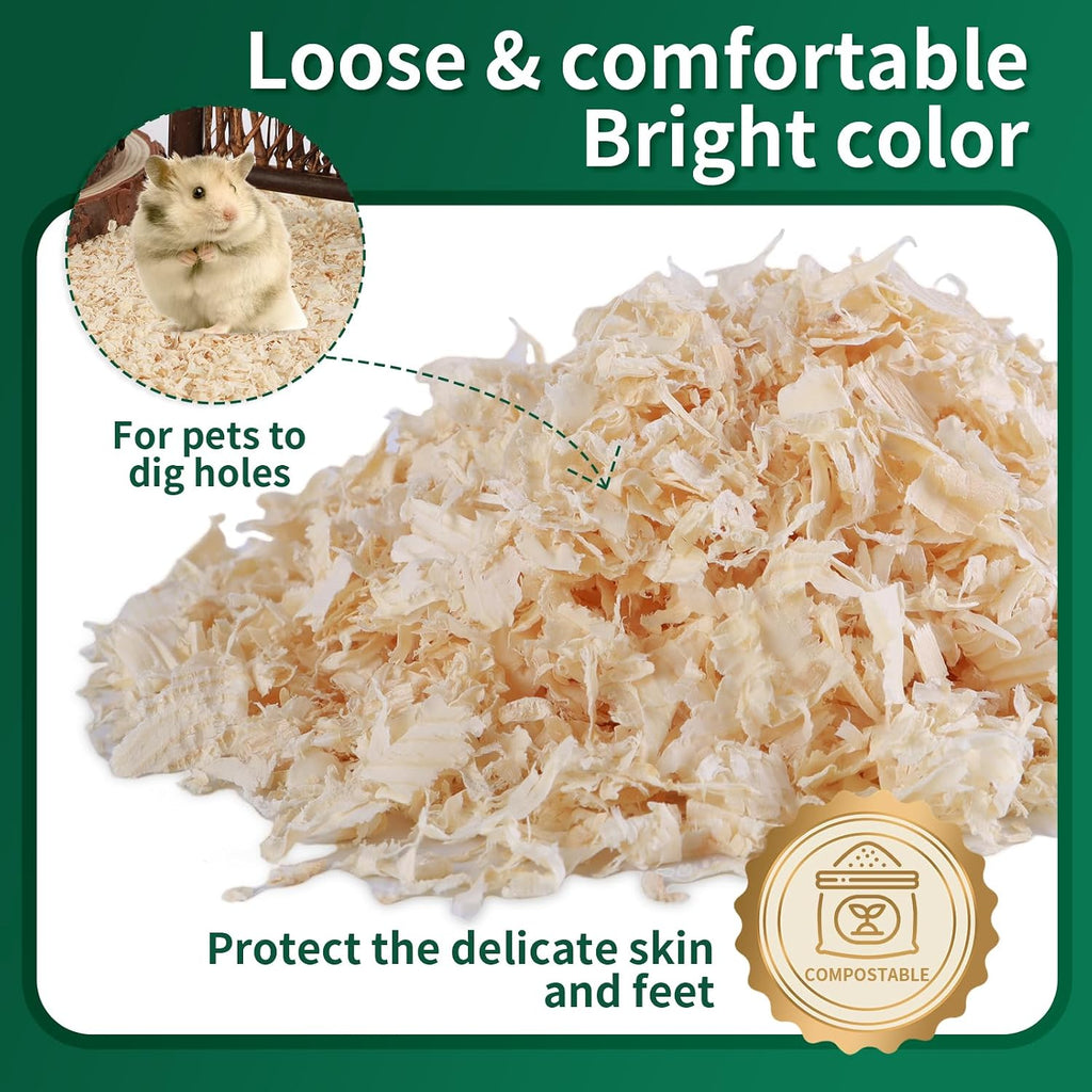 18oz Small Pet Bedding, Low Dust, Odor Control, Ultra Absorbent, for Hamsters, Guinea Pigs, Parrots, Rabbits, Gerbils, Mice & Small Animals