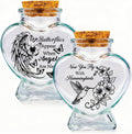2Pcs 2 Styles Pet Fur Keepsake Bottle 2.95" x 2.48" Bird Design