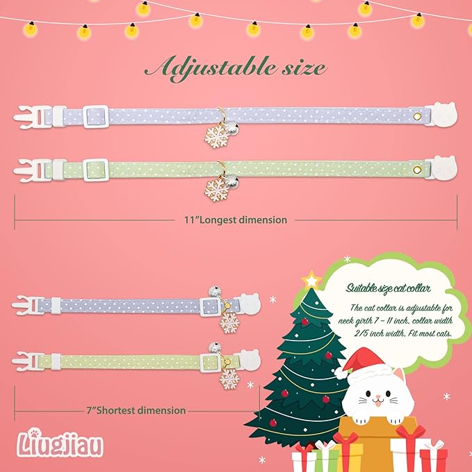 2 Pack Cotton Breakaway Cat Collar - Image 4