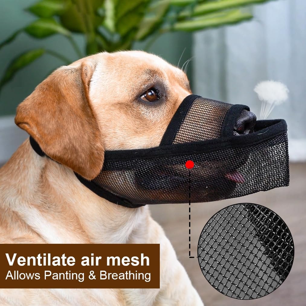 Crazy Felix Dog Muzzle Anti Eating for Small Medium Large Dogs, XXS, Grey