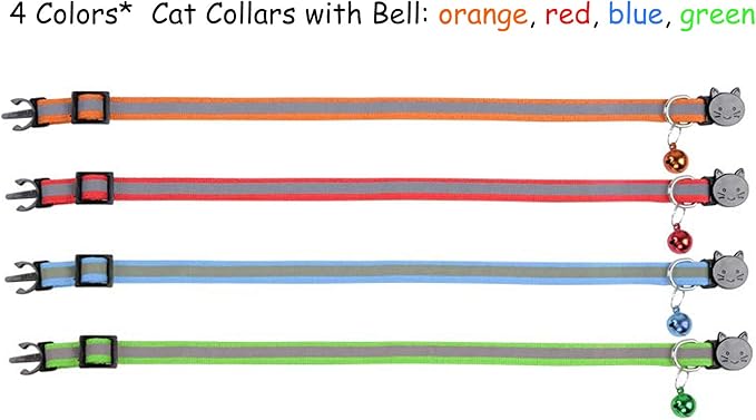 Breakaway Reflective Nylon Cat Collars - Image 2