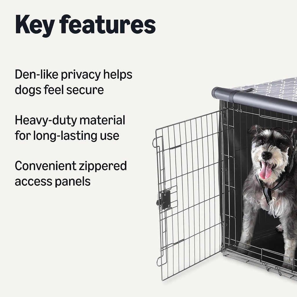 Amazon Basics Dog Crate Cover for 36 inches Wire Cage, Kennel Cover