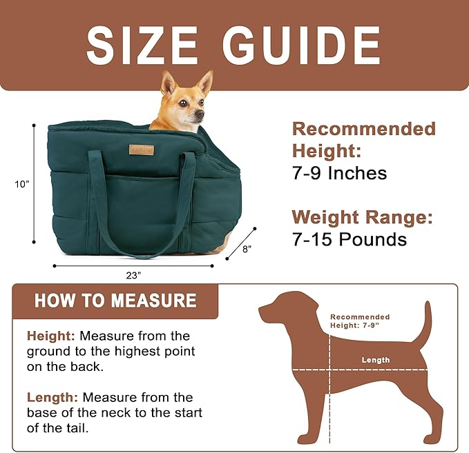 Plush Dog Purse Carrier for Small Dogs, Soft Dog Tote Bag - Image 3