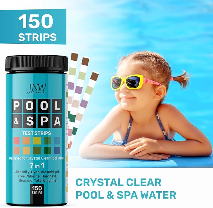 JNW 7-in-1 Pool Test Strips, 150 Quick & Accurate Test Strips - Image 3