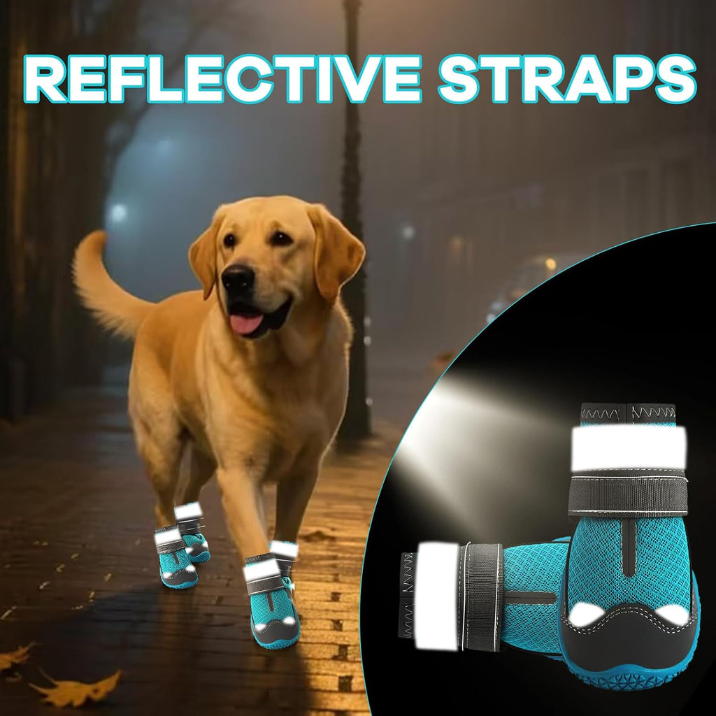 Dog Booties,Waterproof Dog Shoes for Large Medium Small Dogs