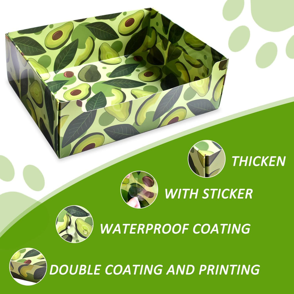 CONLI 30 PCS Disposable Litter Boxes for Cats, Foldable Waterproof Kitten Litter Box Low Entry, Portable Litter Box for Cats Small Pets Animals Travel Needs