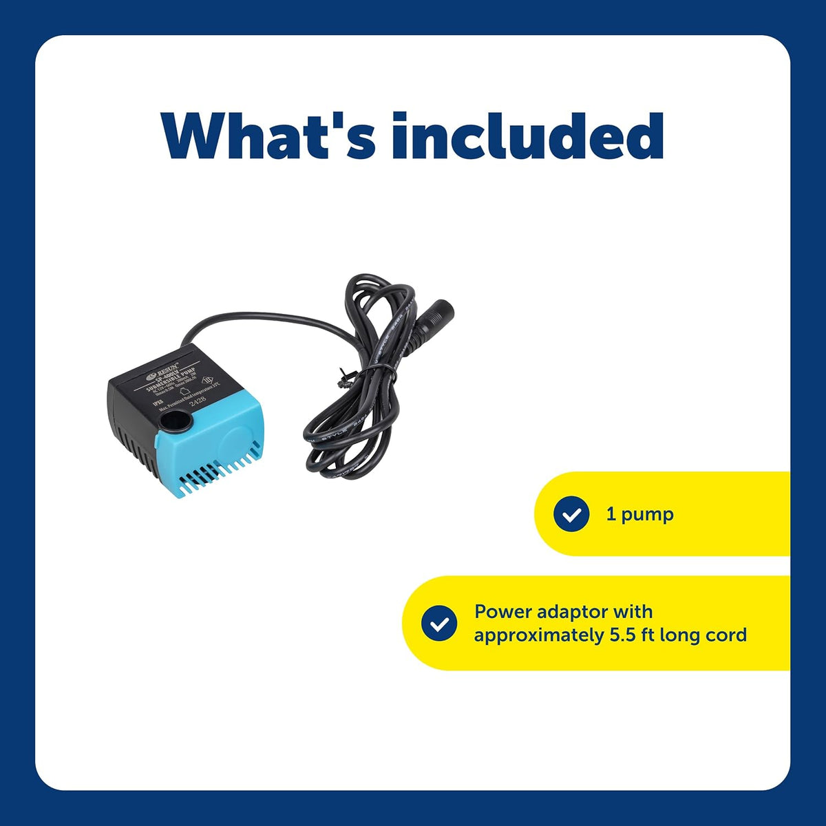 PetSafe Replacement Pump, Submersible, Compatible with Drinkwell Fountains