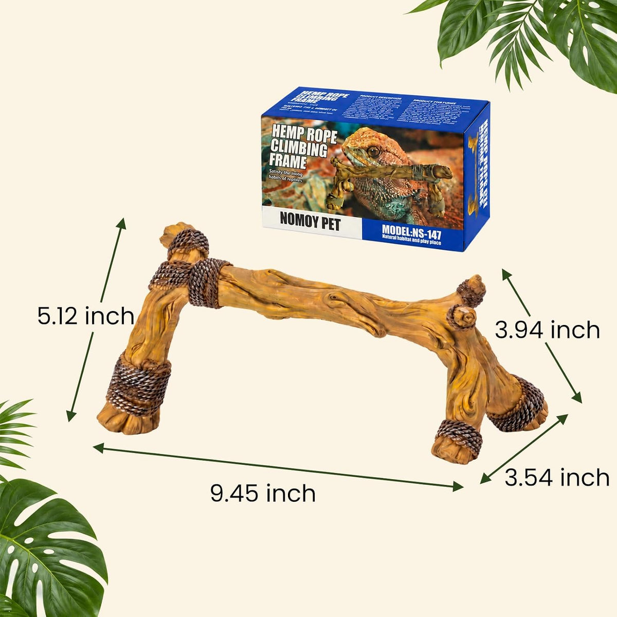 Reptile Branches, Resin Wood Trunk Enclosure Snake Climbing Branches Decor
