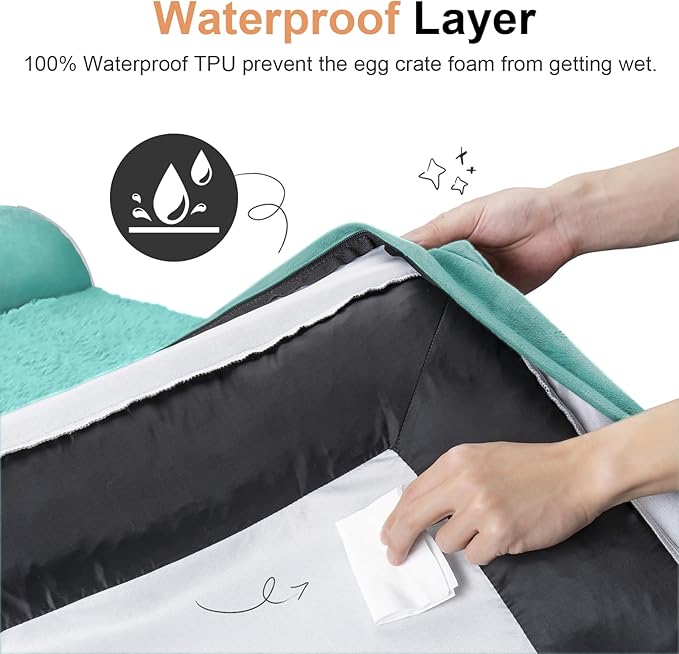 Large Dog Bed Orthopedic Washable: Beds Bolster XL Bed Medium Large Dogs Egg - Image 4